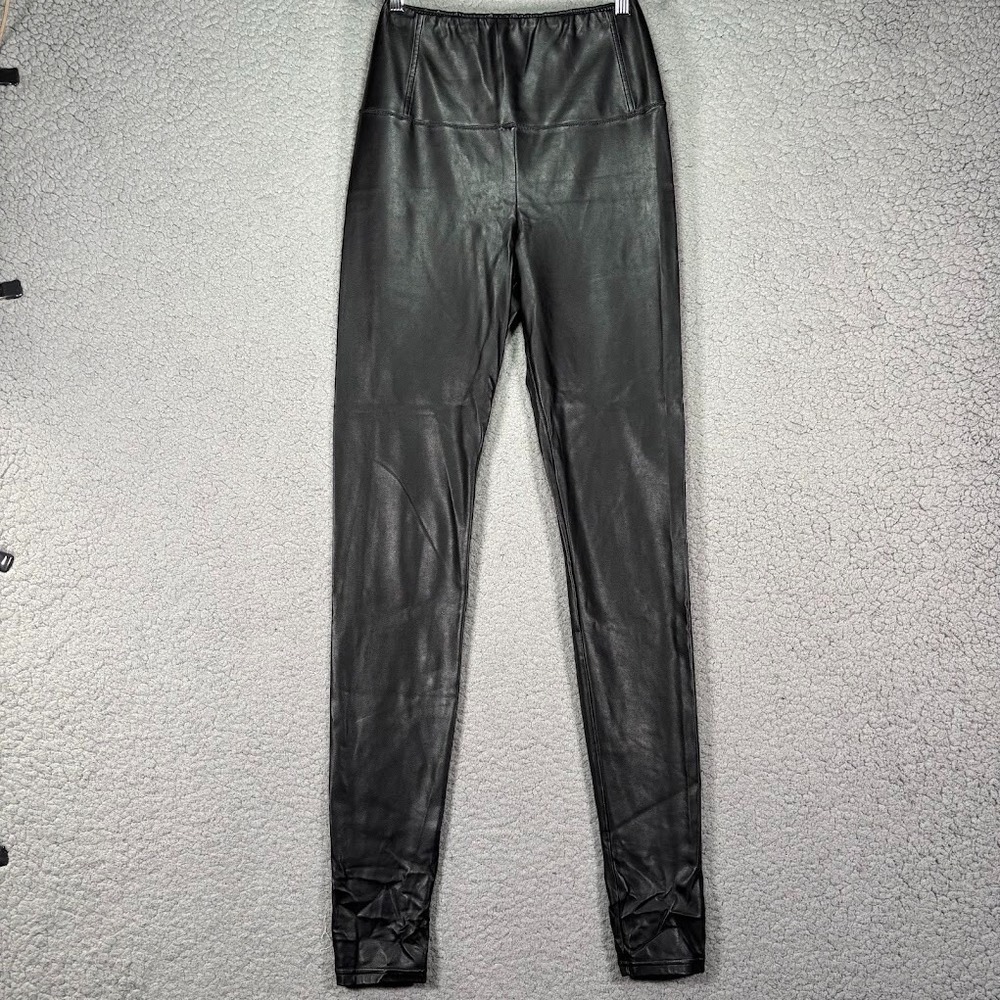Wilfred Free Vegan Leather Pants Women Medium Black Leggings Pull On High Rise